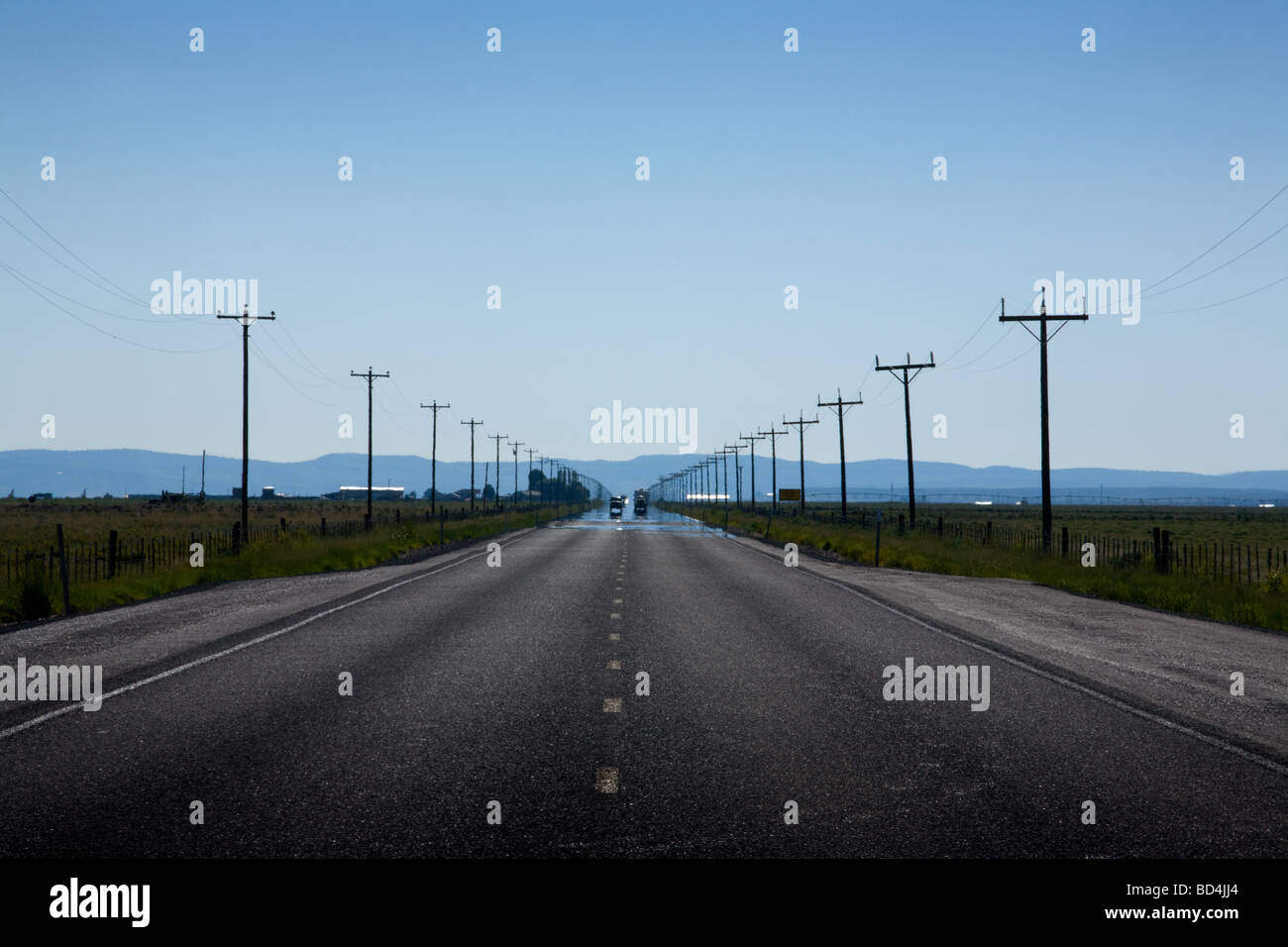 Route 20 in Oregon orientale Foto Stock