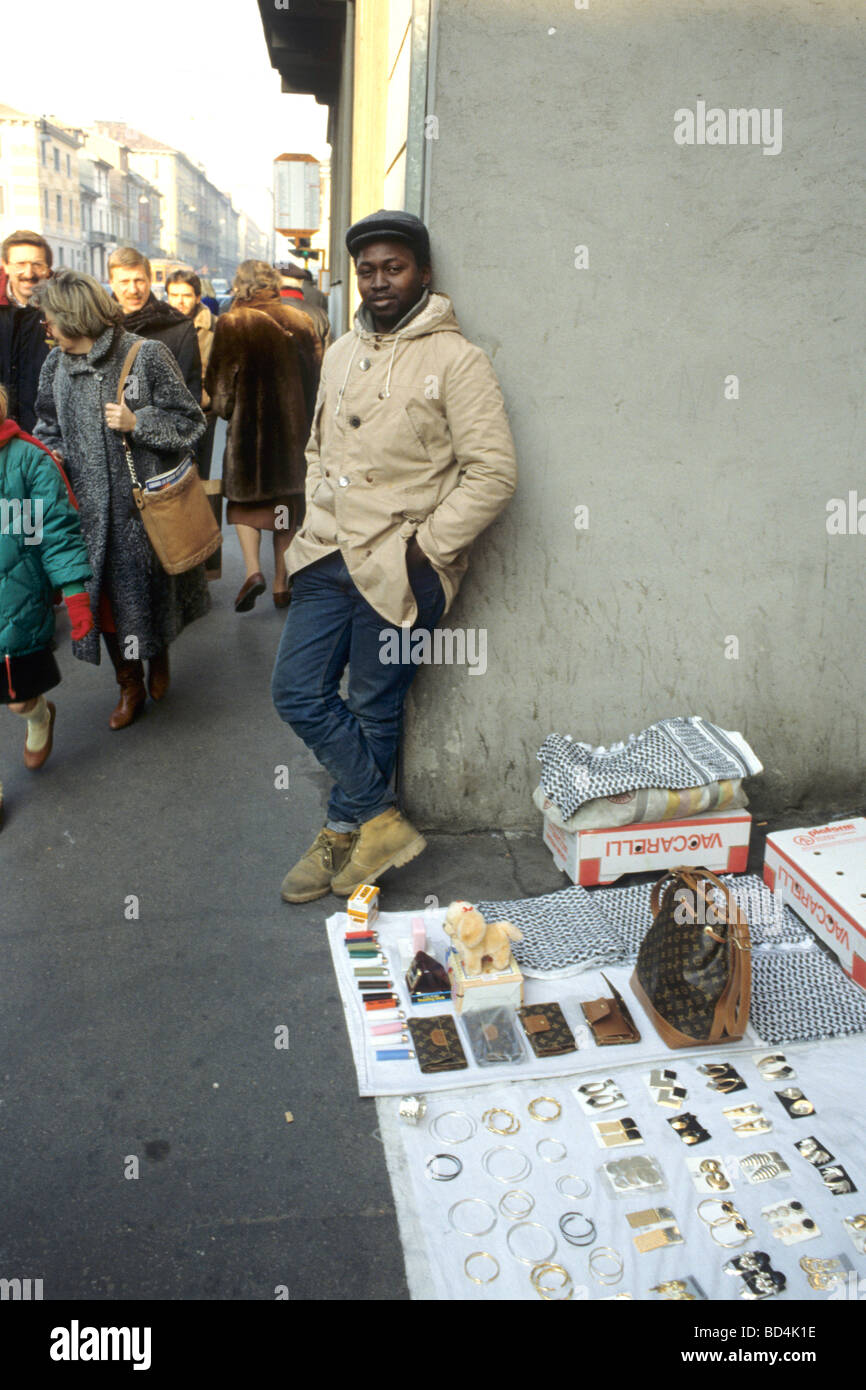 Gli immigrati di milano Foto Stock