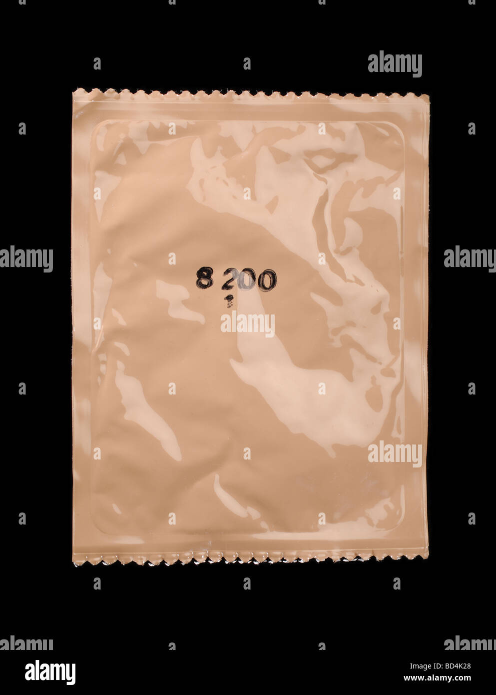 Marrone contenitore plastico militare di razioni alimentari Foto Stock