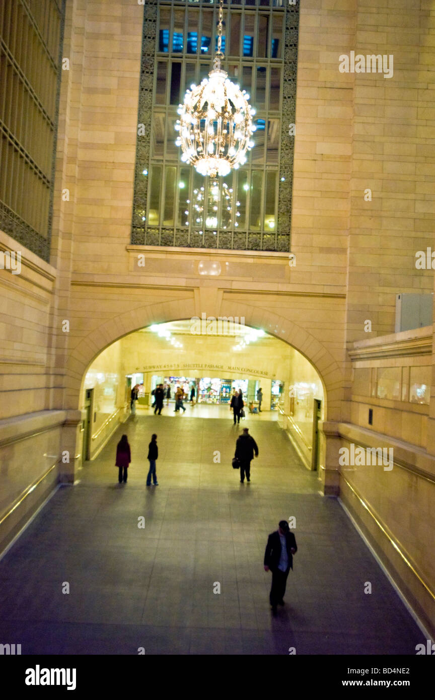 La Grand Central Station tunnel, New York City, USA, America Foto Stock