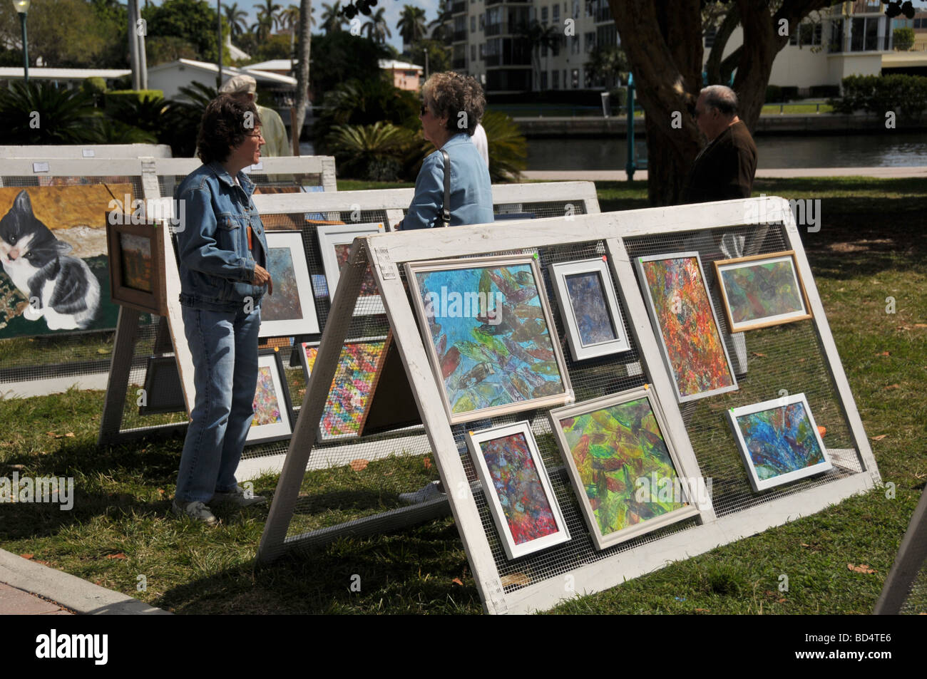 Outdoor arts festival di Delray Beach, Florida, Stati Uniti d'America. Foto Stock