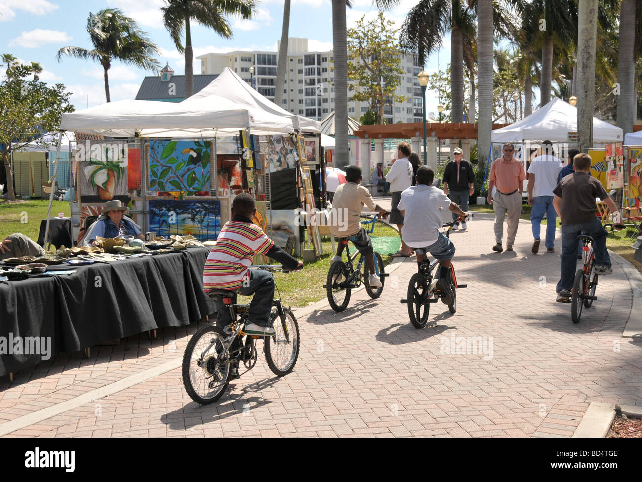 Outdoor arts festival di Delray Beach, Florida, Stati Uniti d'America. Foto Stock