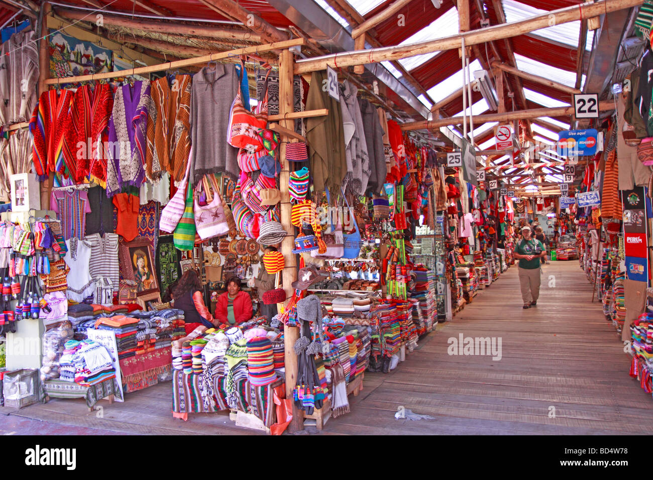 Negozio di souvenir, Cuzco, Perù, Sud America Foto Stock