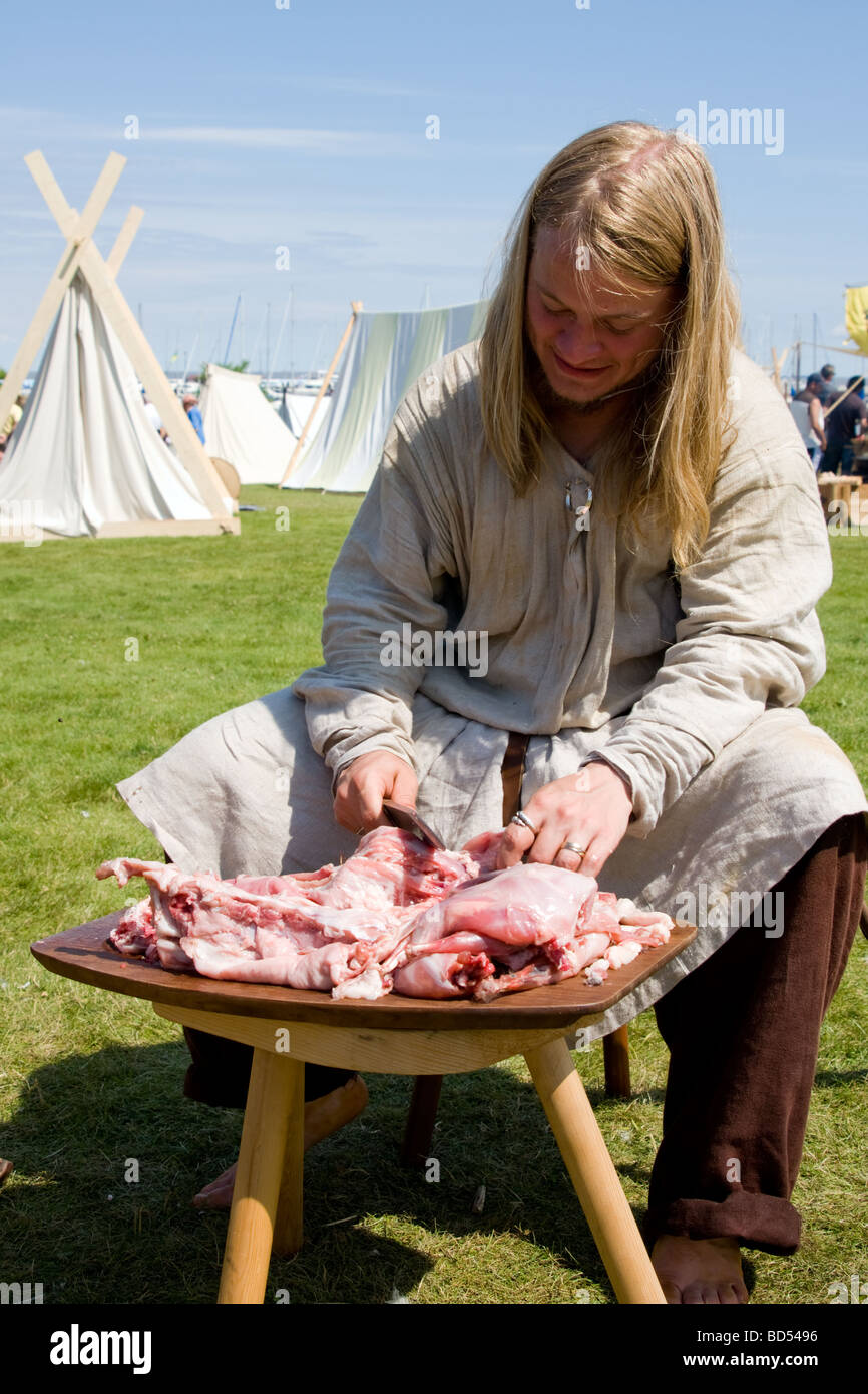 Viking Village, gimli festival islandese di Manitoba in Canada Foto Stock