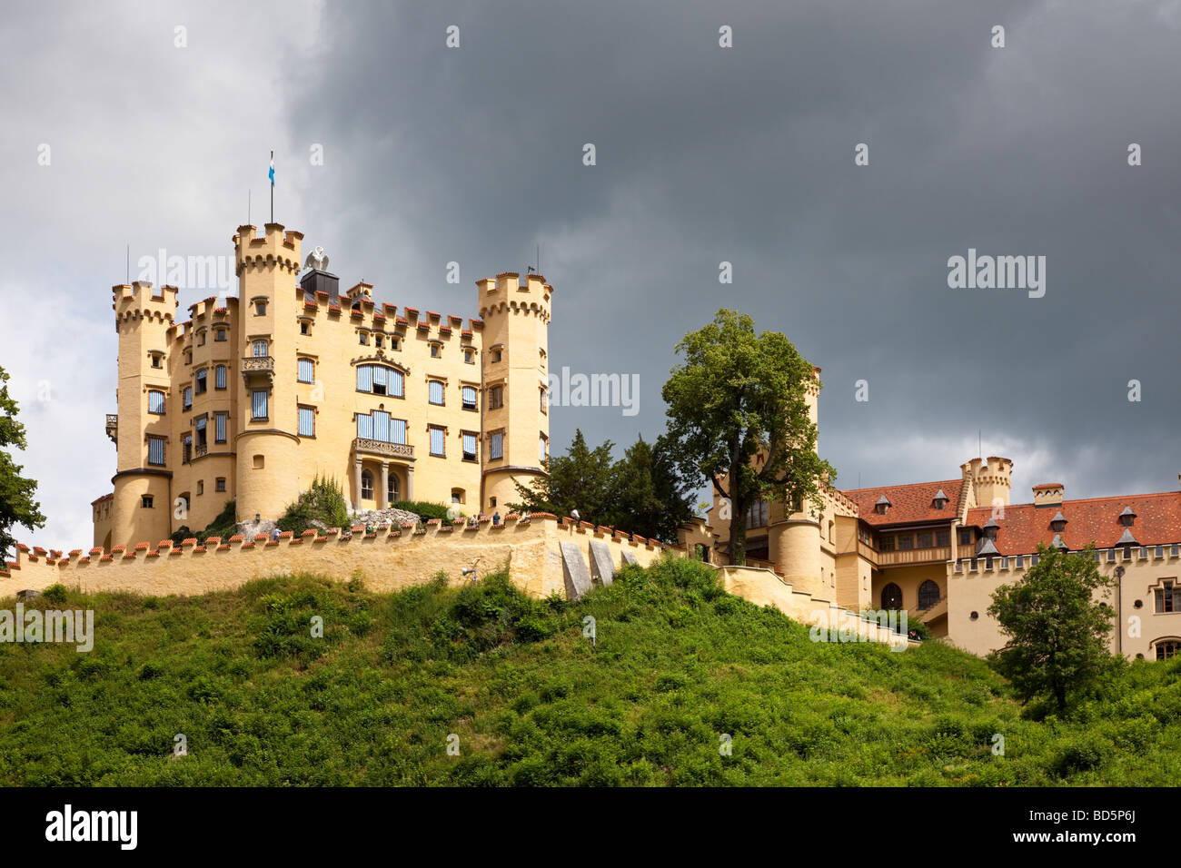 Il castello di Hohenschwangau, Baviera, Germania Foto Stock