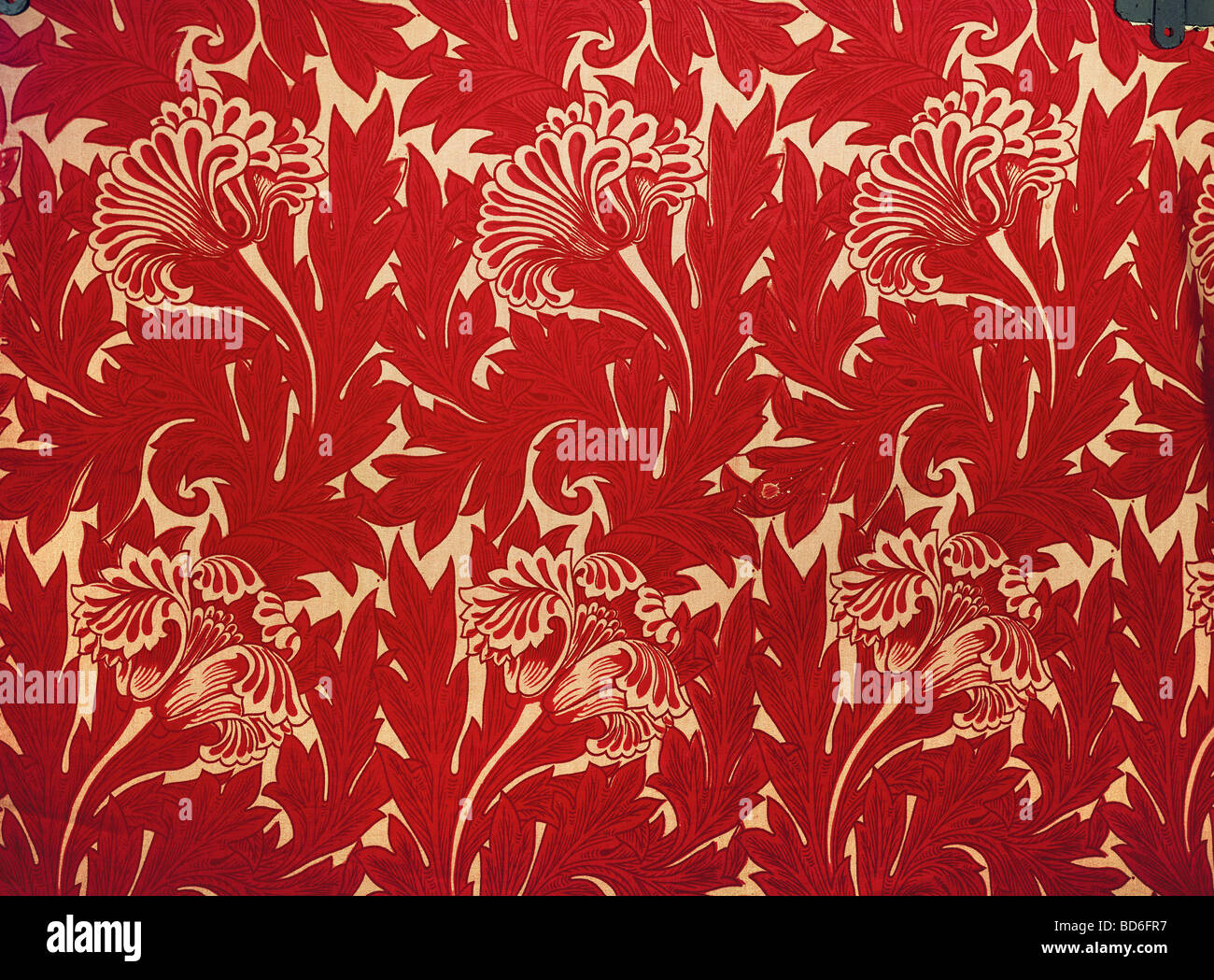 Belle arti, Art Nouveau, design per una carta da parati da William Morris (1834 - 1896), Londra, Inghilterra, circa 1880, collectio privato Foto Stock