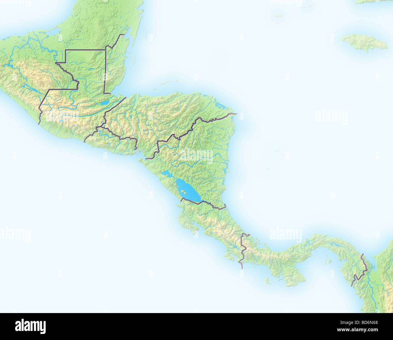 Mappa del centro america immagini e fotografie stock ad alta risoluzione -  Alamy