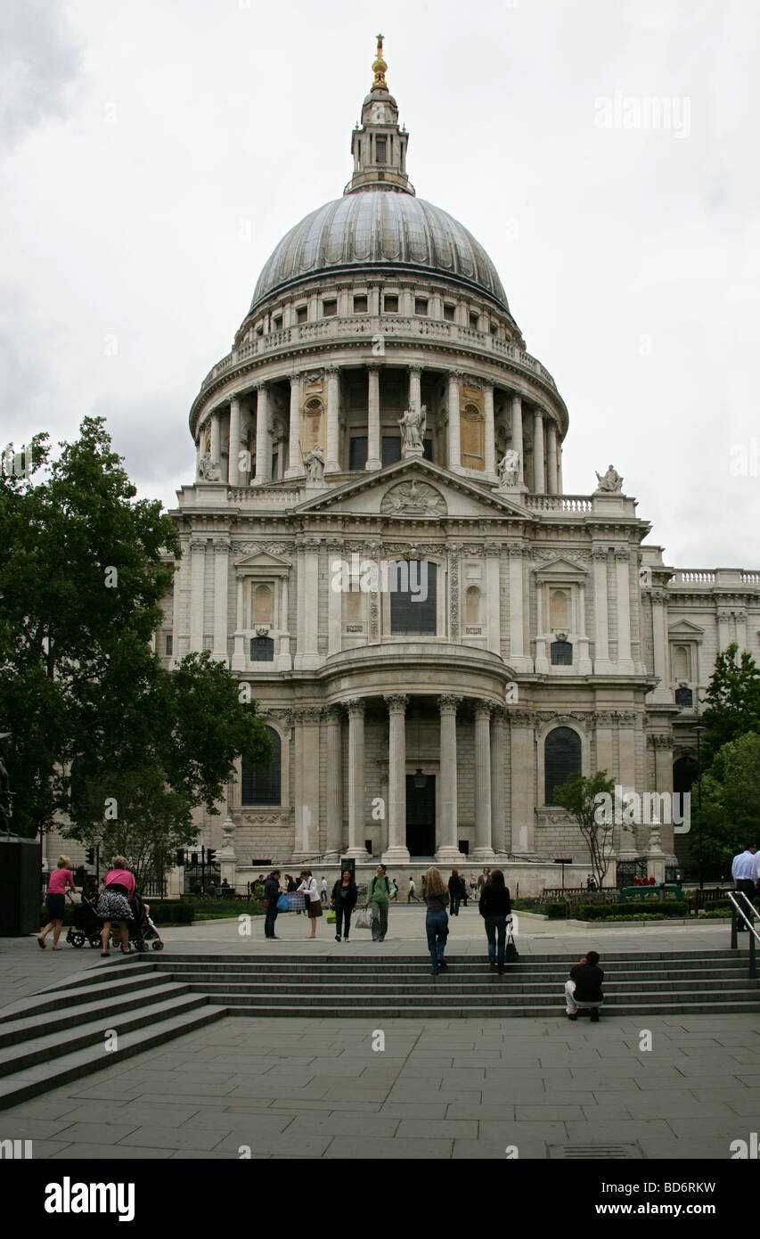 La Cattedrale di St Paul. Vista da Pietro Hill, London REGNO UNITO Foto Stock