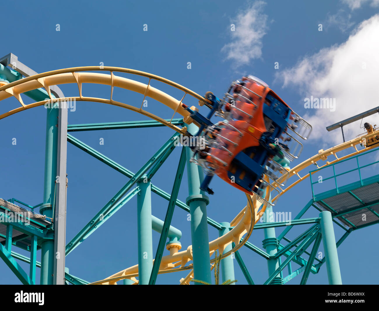 Roller Coaster al Canada's Wonderland Amusement Park Foto Stock
