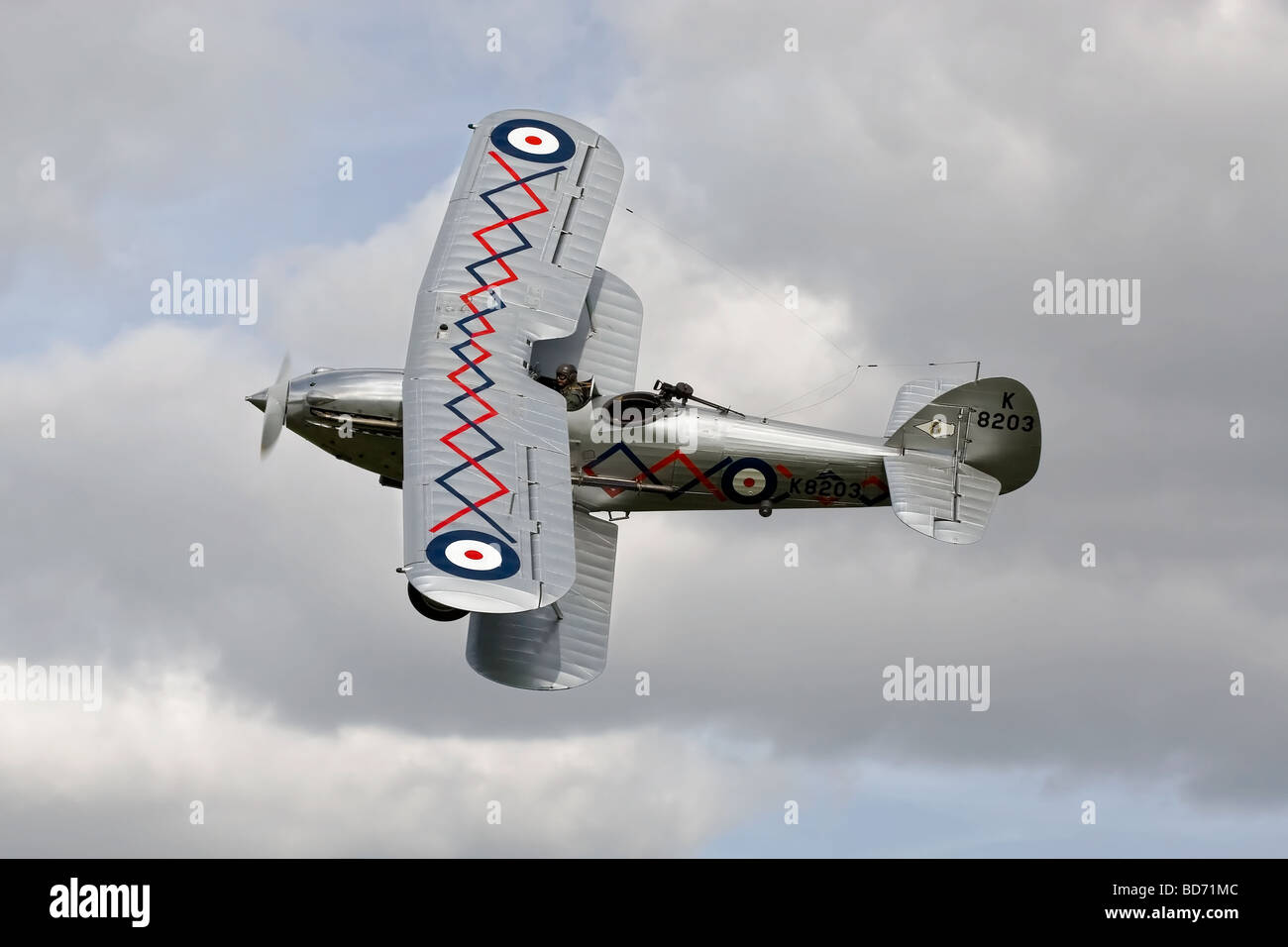 Un RAF Hawker Demon caccia biplano Foto Stock