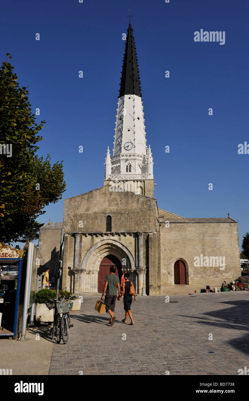 Ars en Re Chiesa Ile de Re Foto Stock