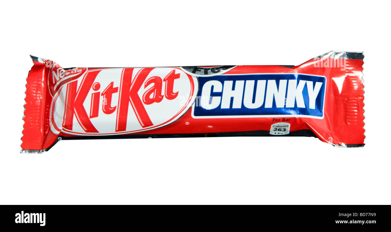 Nestlé Kit Kat Chunky Chocolate Bar girato in studio Foto Stock