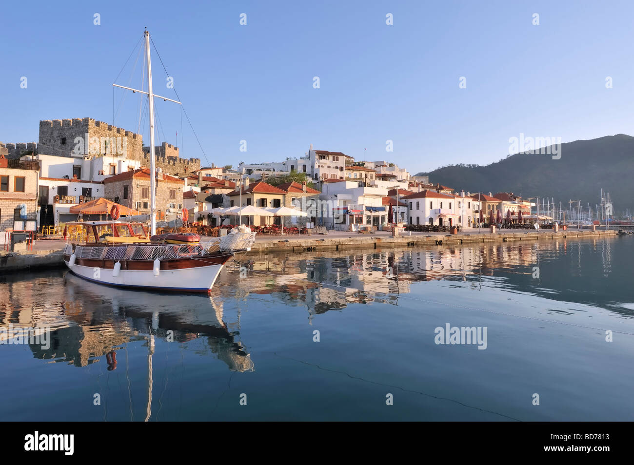 Il bellissimo Porto di Marmaris in Turchia Foto Stock