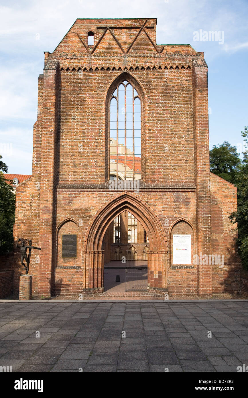 Franziskaner Klosterkirche (Convento Francescano Chiesa) rovina, Berlino, Germania Foto Stock