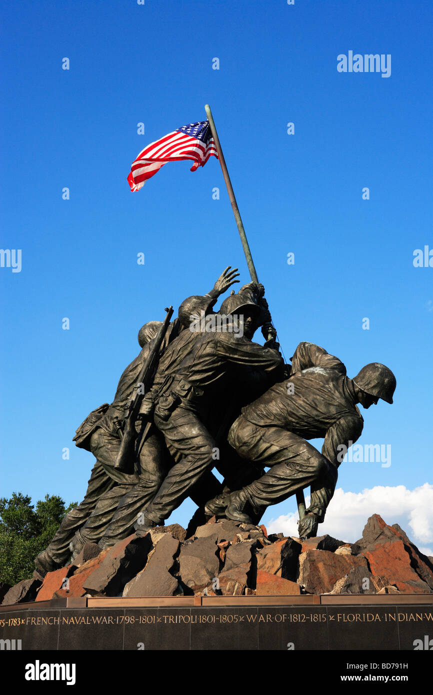 Stati Uniti Marine Corps War Memorial Foto Stock