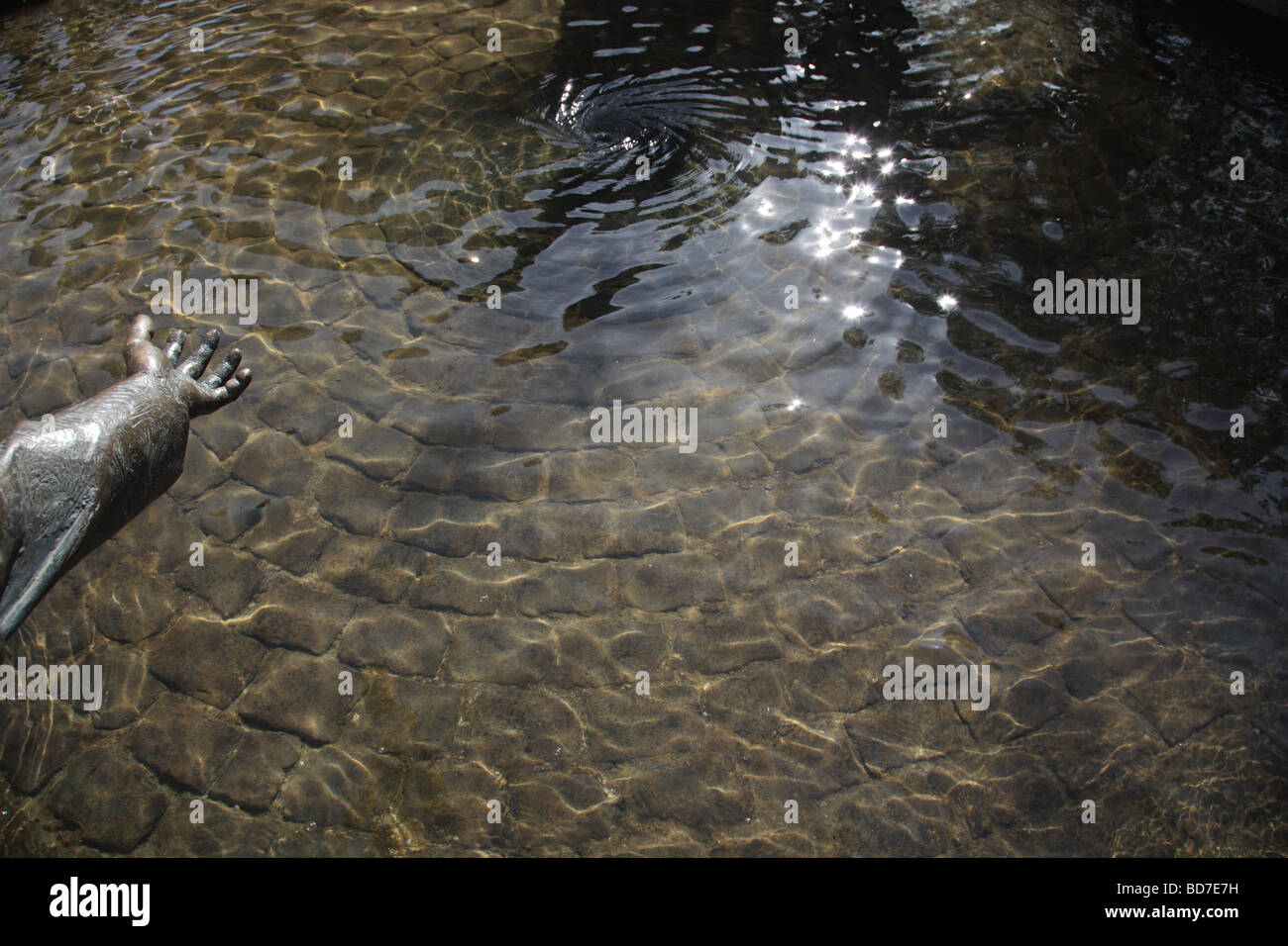 Dettaglio della fontana di denaro Aachen della Renania settentrionale-Vestfalia Germania Europa Foto Stock