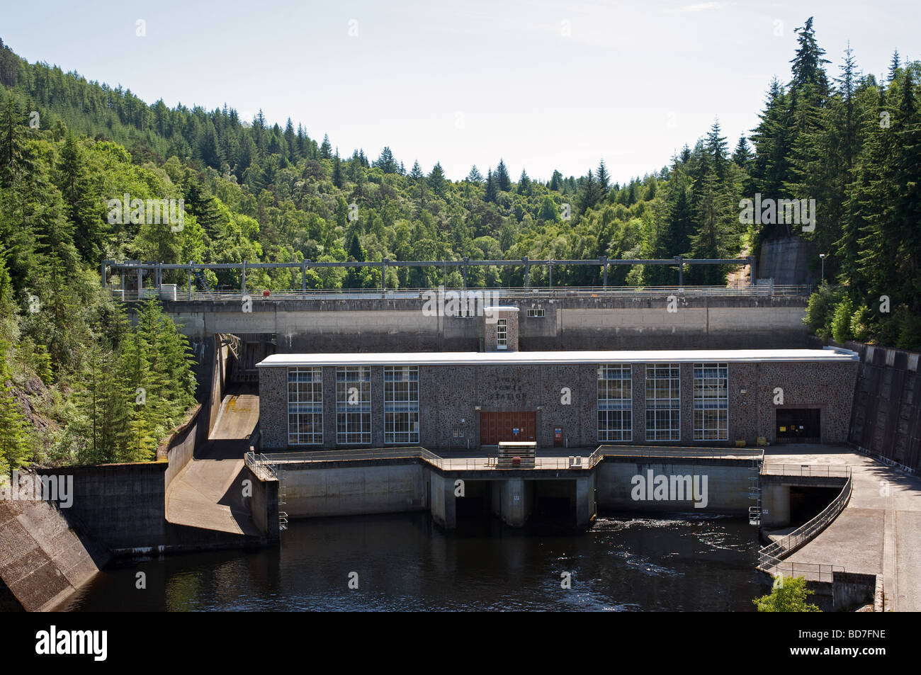 Centrale idroelettrica, Scozia Foto Stock