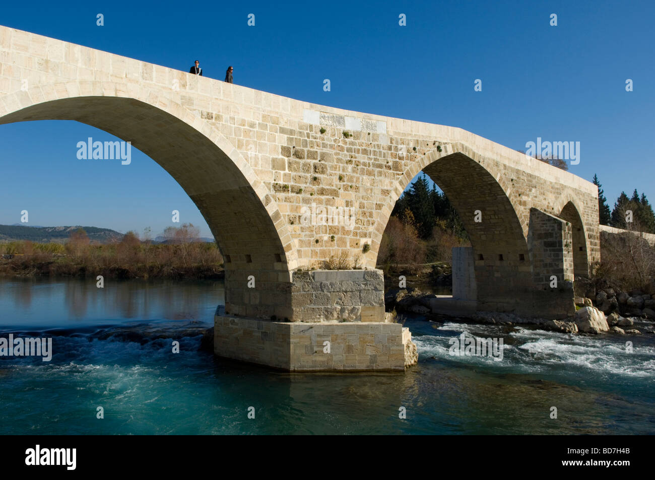 Il vecchio ponte romano Foto Stock