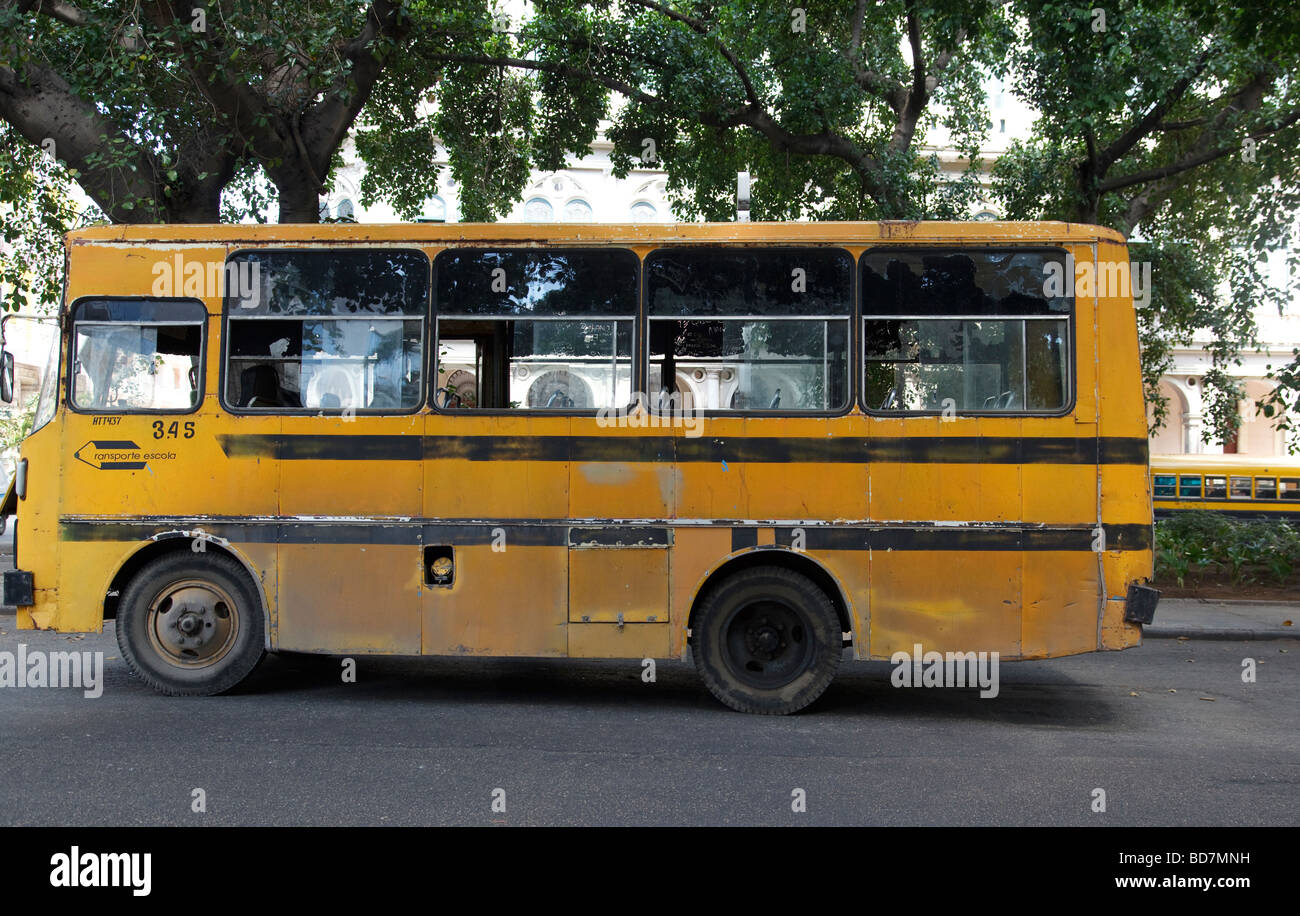 Scuola bus a Habana Foto Stock