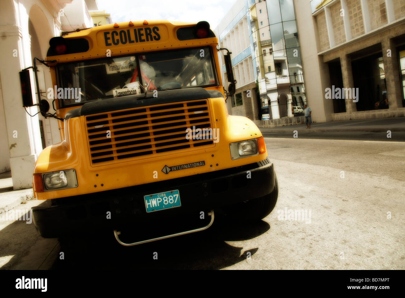 Scuola bus a Habana Foto Stock