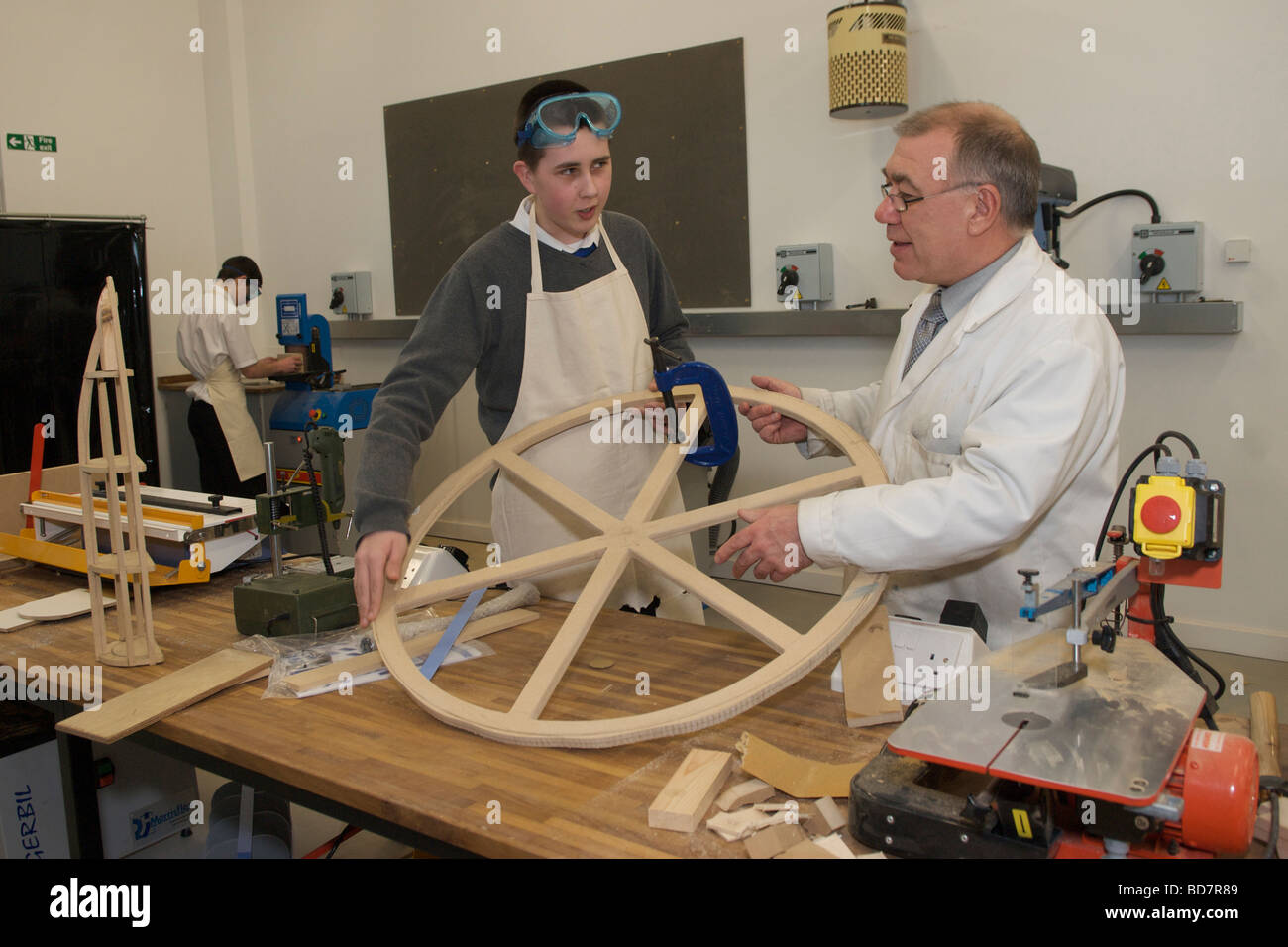 Istruzione - La Chiesa cattolica di Cristo Re d'Inghilterra centro di apprendimento HUYTON LIVERPOOL Foto Stock