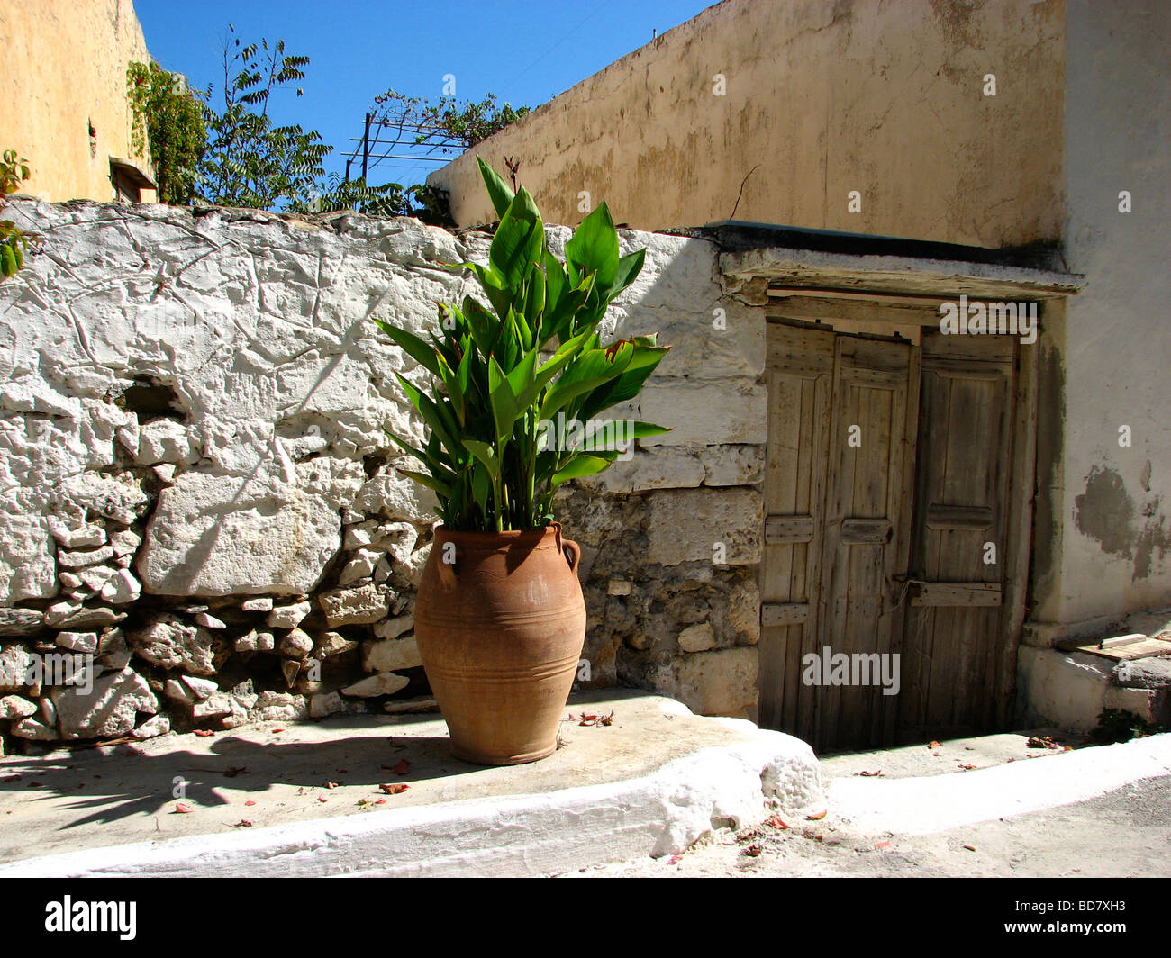 Tipico villaggio rurale di Creta Foto Stock