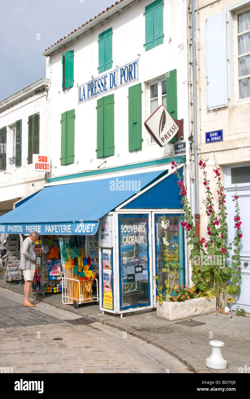 'La Presse' Du Port' 'La flotte" "Ile de Re' Francia Foto Stock