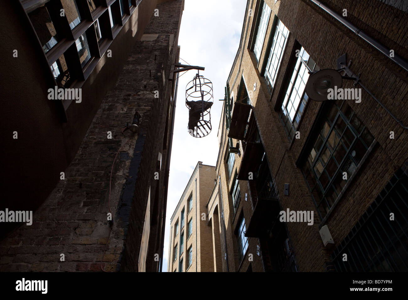 Corpo di replica in patibolo fuori il Clink Prison Museum London Southwark Foto Stock