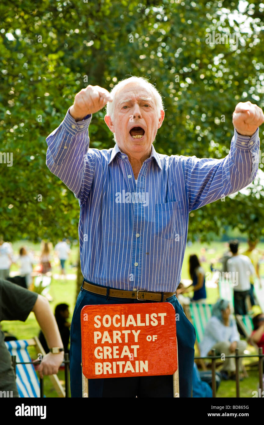 Speakers Corner Hyde Park W1 London Regno Unito Foto Stock