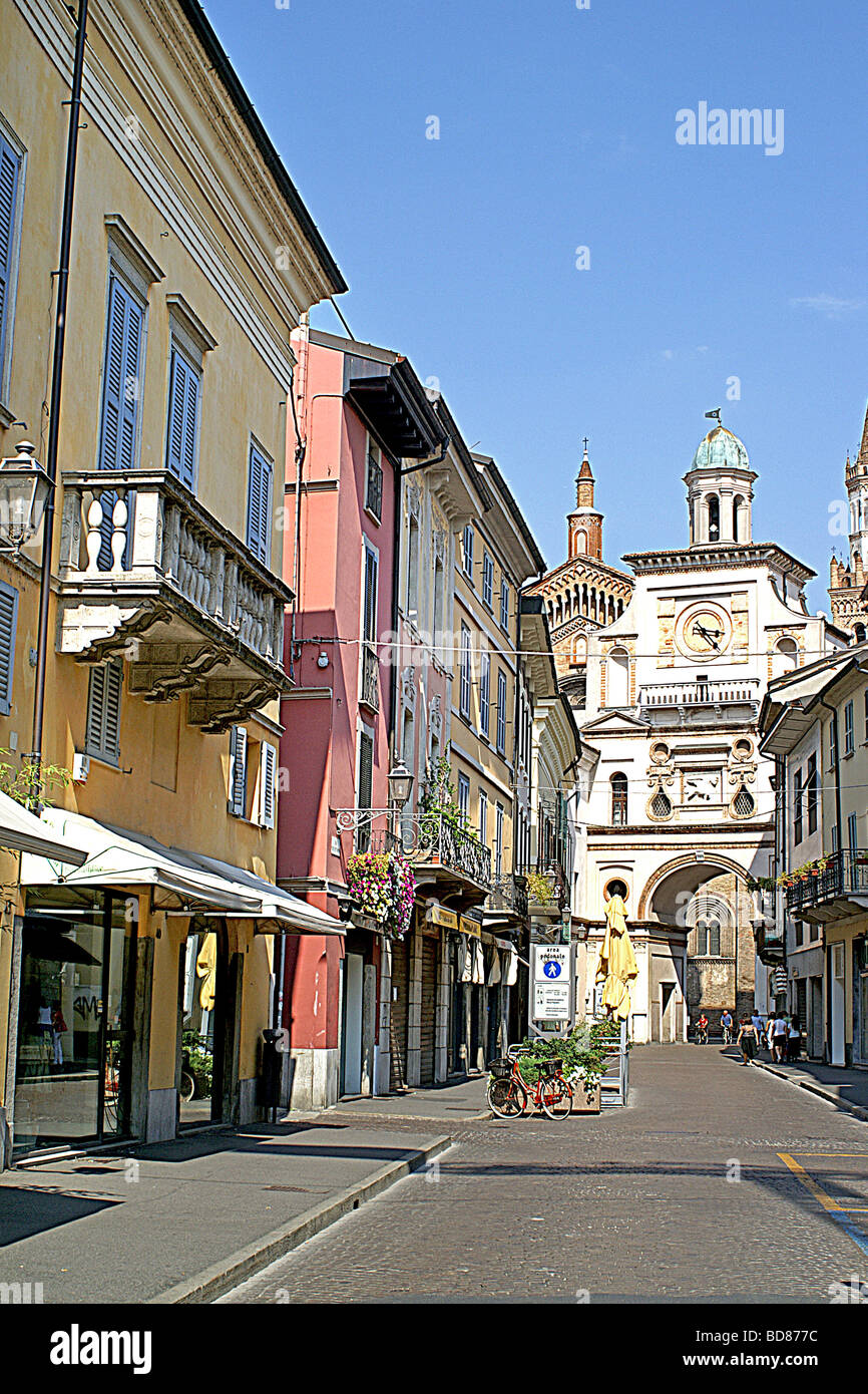 Centro storico di Crema Cremona italia Foto stock - Alamy