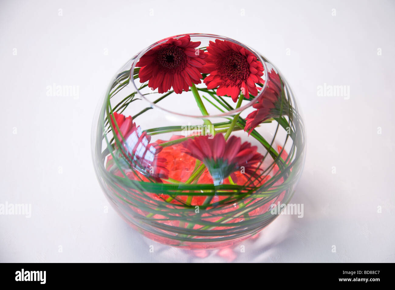 Terrina di pesce floreale, Foto Stock