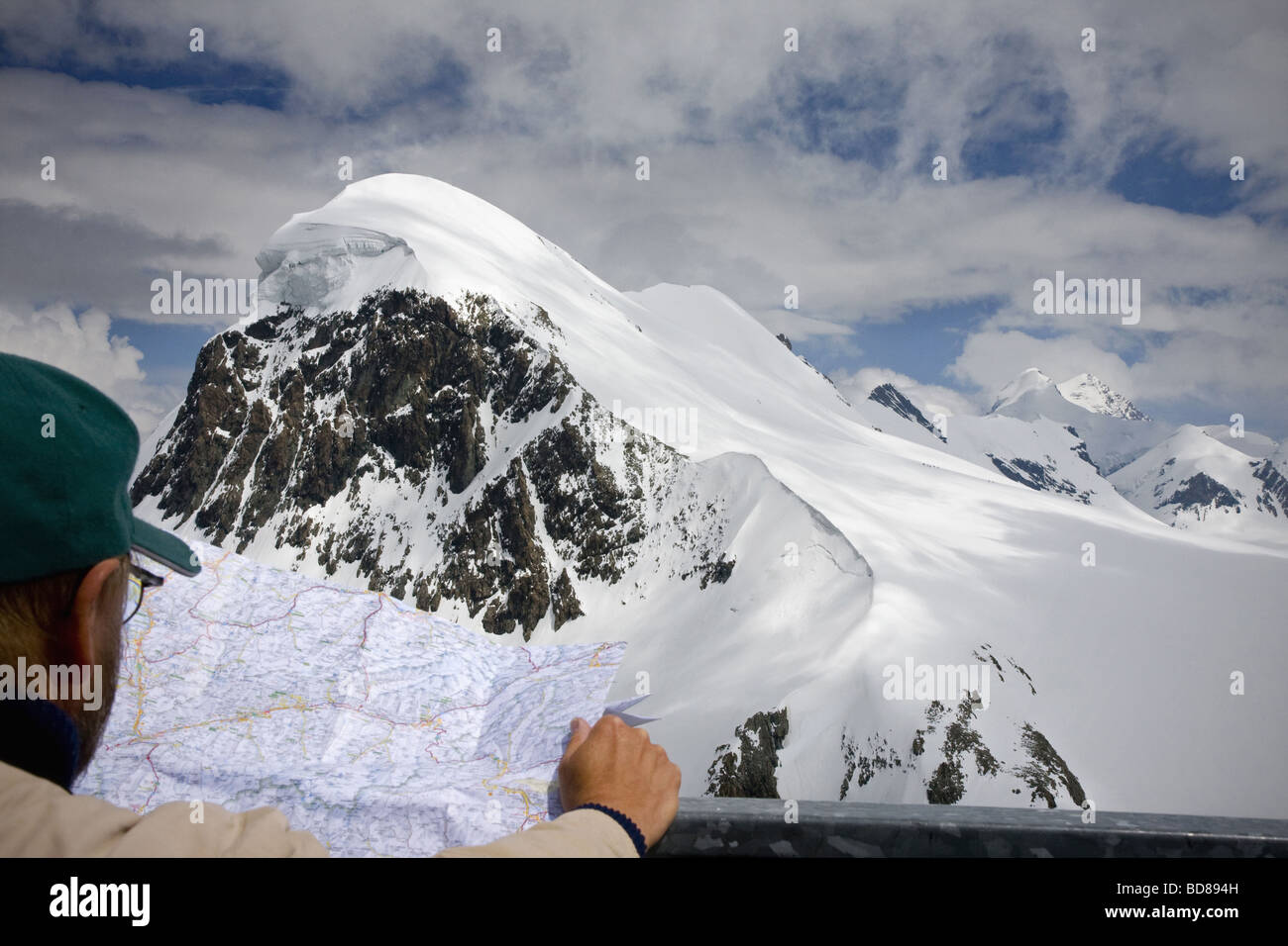 Breithorn mountain Alpi della Svizzera Foto Stock