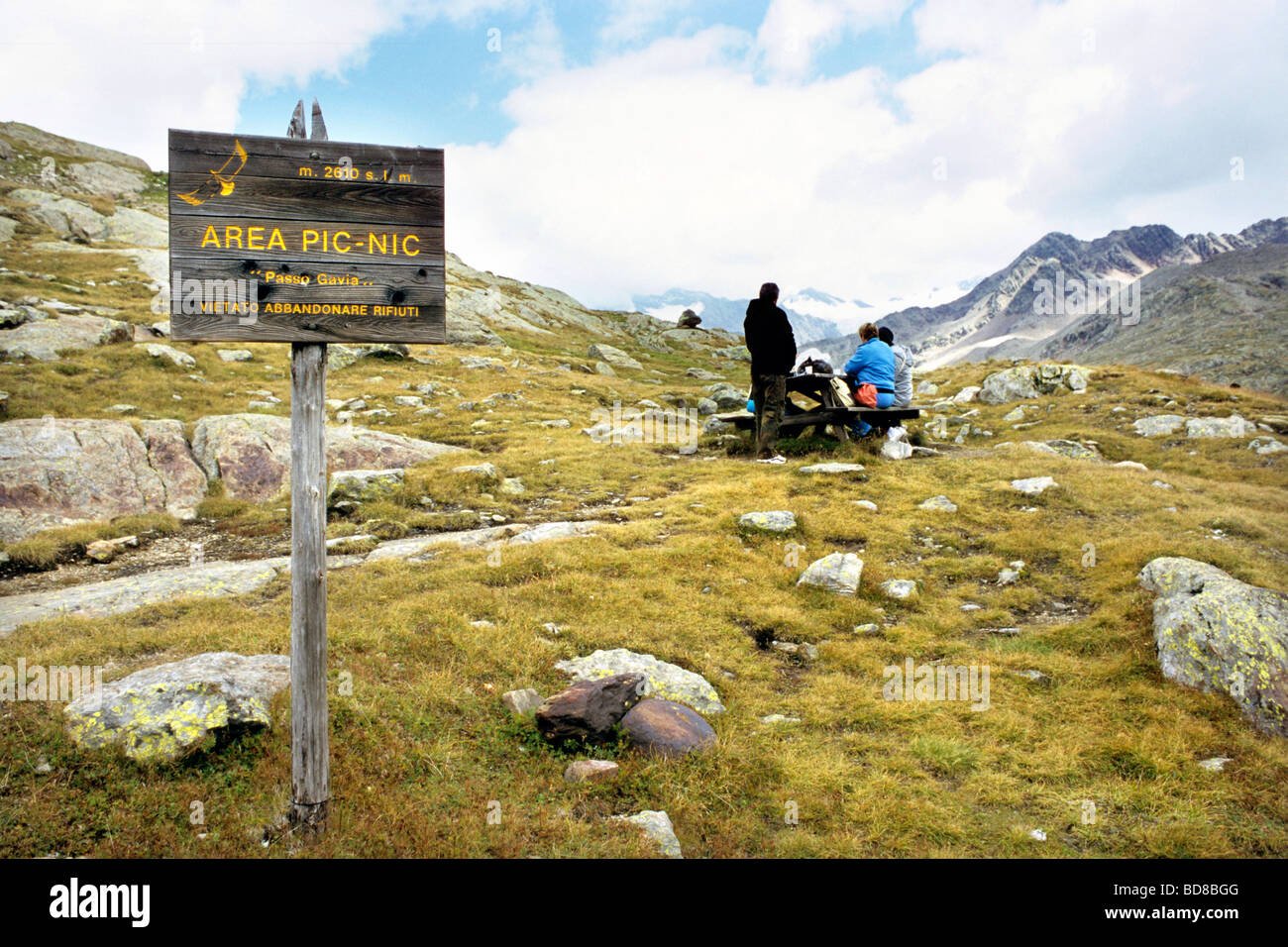 Passo Gavia Foto Stock
