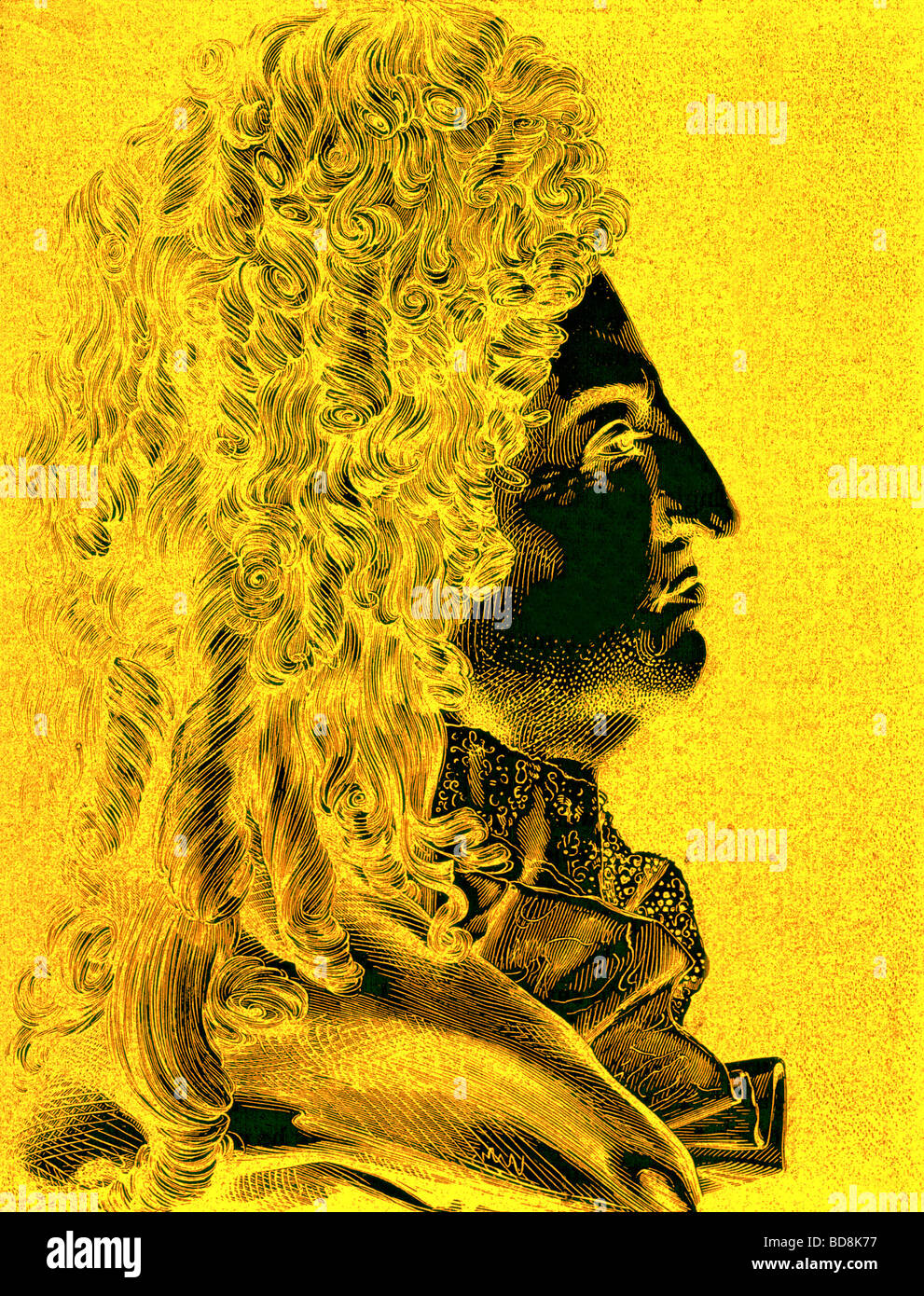 Louis XIV Illustrazione da Cassell s illustrato Storia Universale da Edward Ollier 1890 Foto Stock