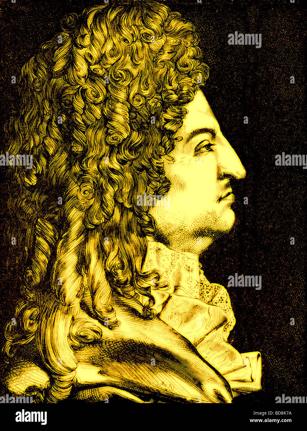 Louis XIV Illustrazione da Cassell s illustrato Storia Universale da Edward Ollier 1890 Foto Stock