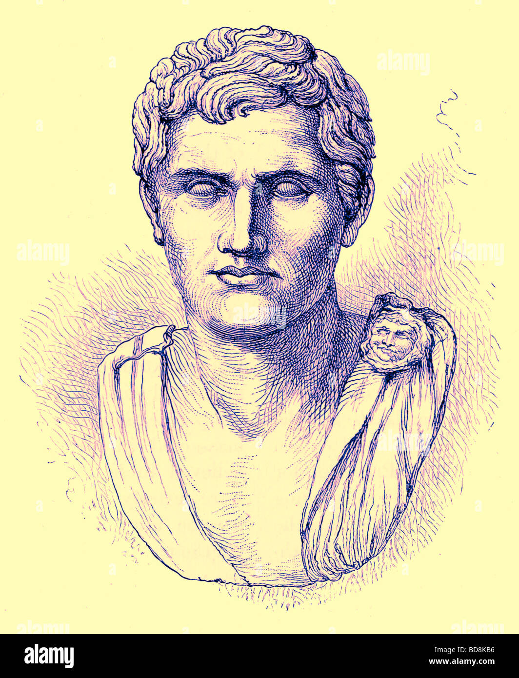 Pompeo il grande illustrazione da Cassell s illustrato Storia Universale da Edward Ollier 1890 Foto Stock