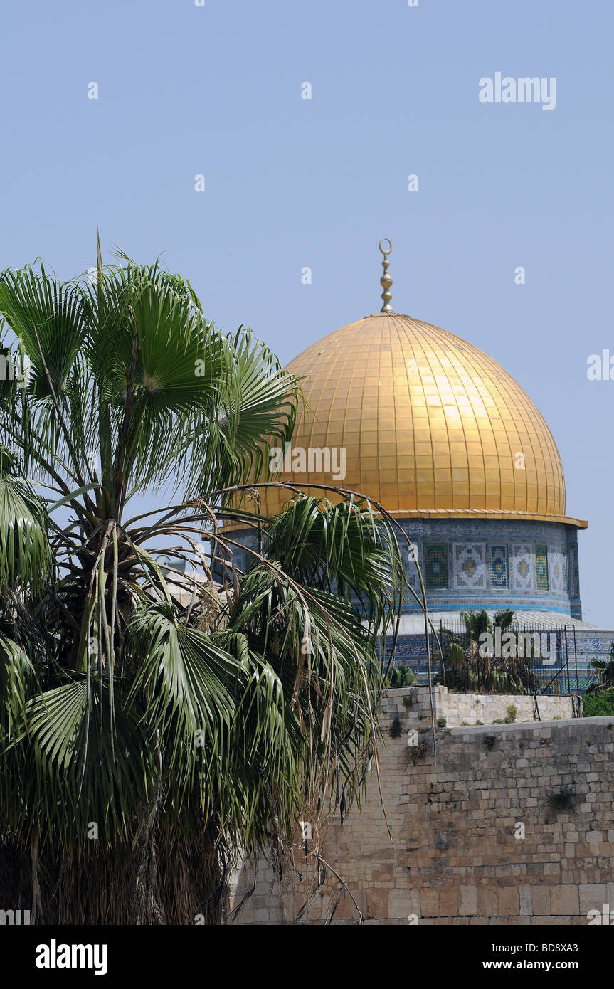 Israele Gerusalemme vecchia città Cupola della roccia Foto Stock