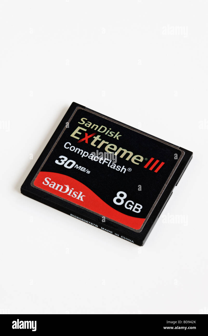 SanDisk Scheda Compact Flash Foto Stock