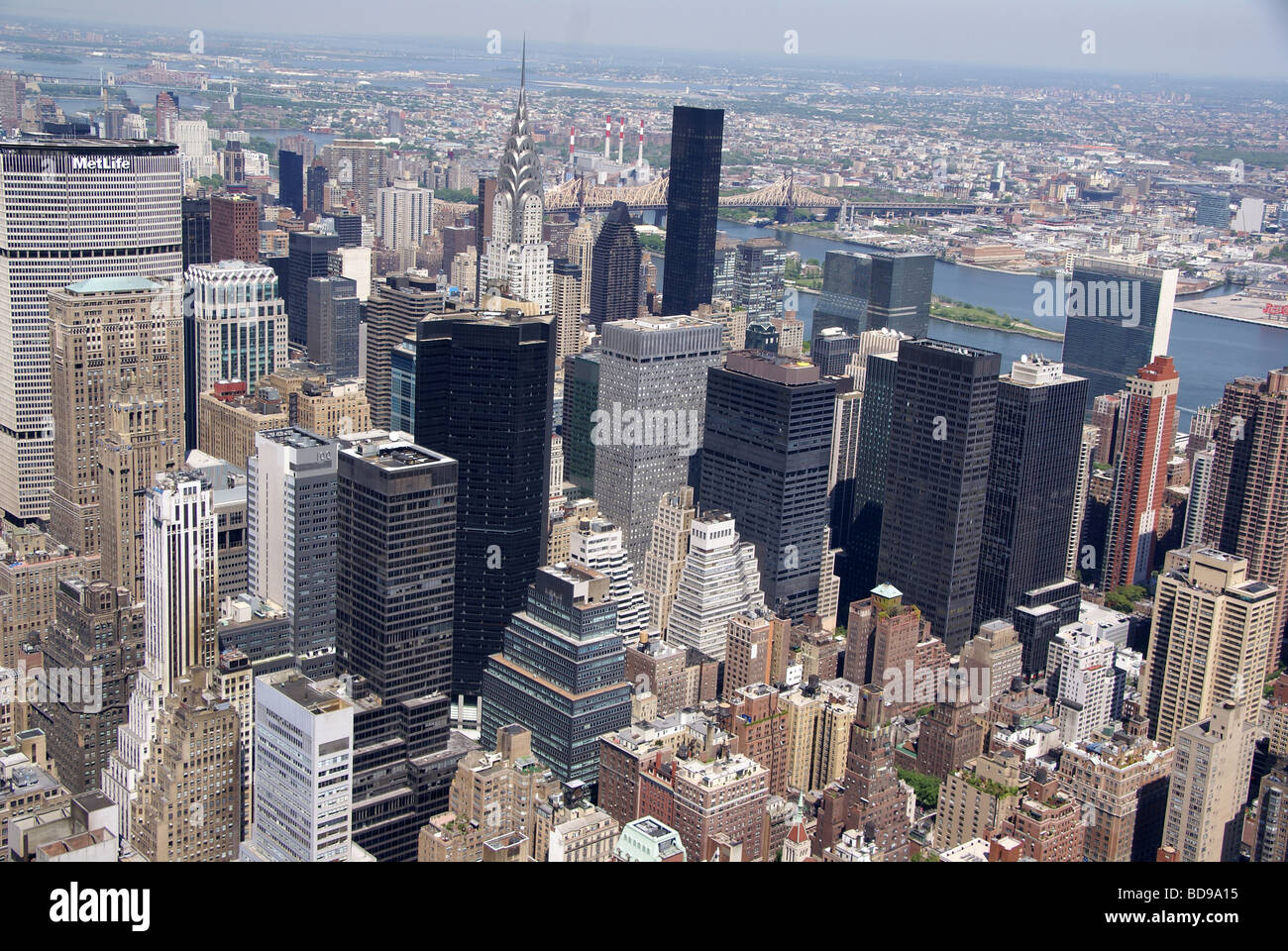 I grattacieli di Manhattan con il Chrysler Building Foto Stock