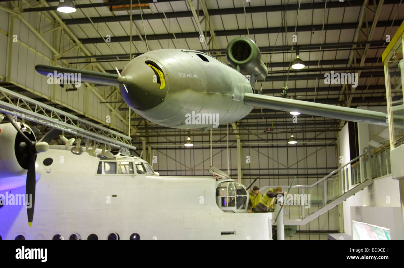 Volo tedesco bomba della II guerra mondiale era, si è altrimenti noto come il doodlebug. Foto Stock