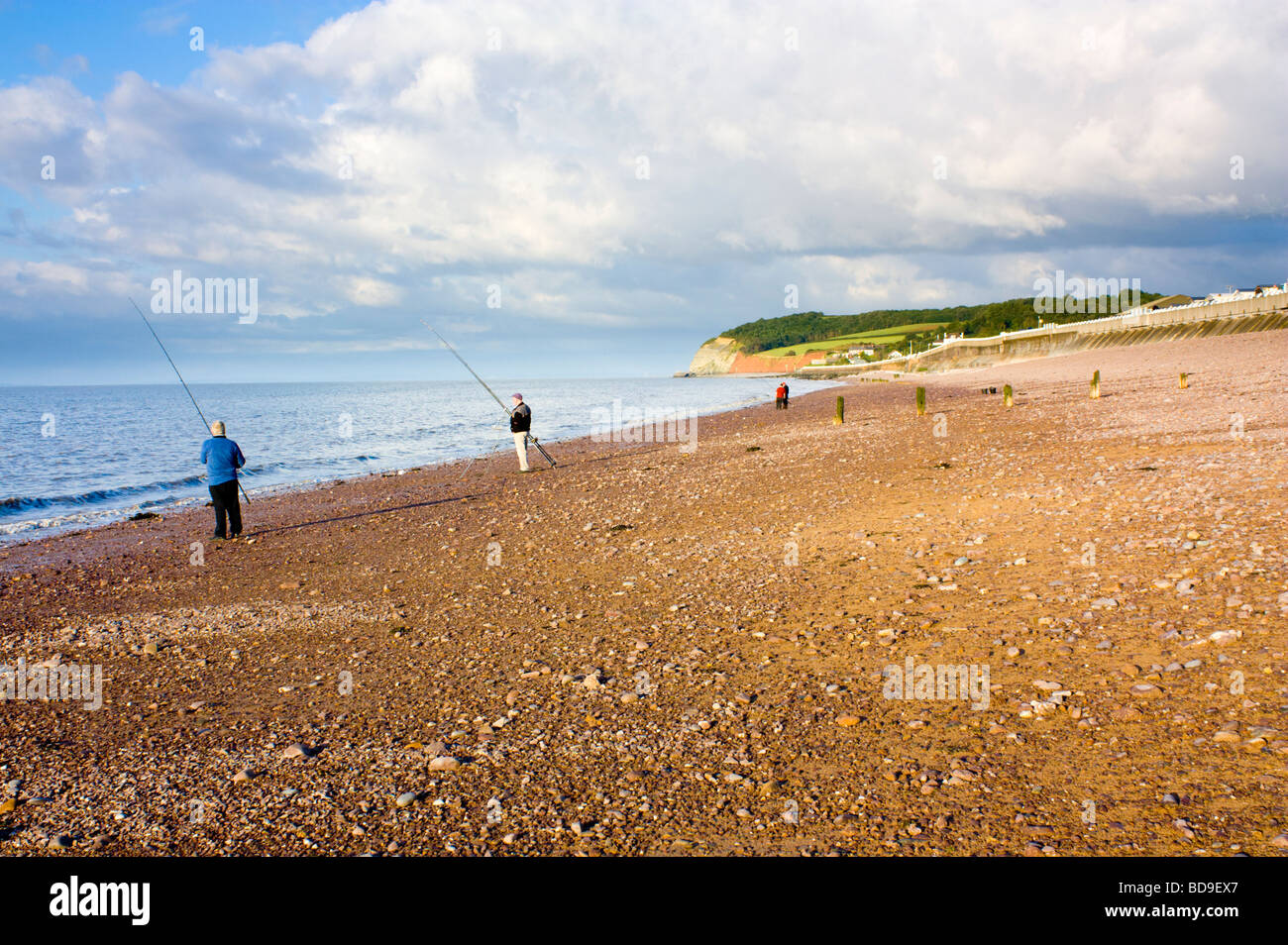 Blue Anchor Beach Somerset England Regno Unito Foto Stock