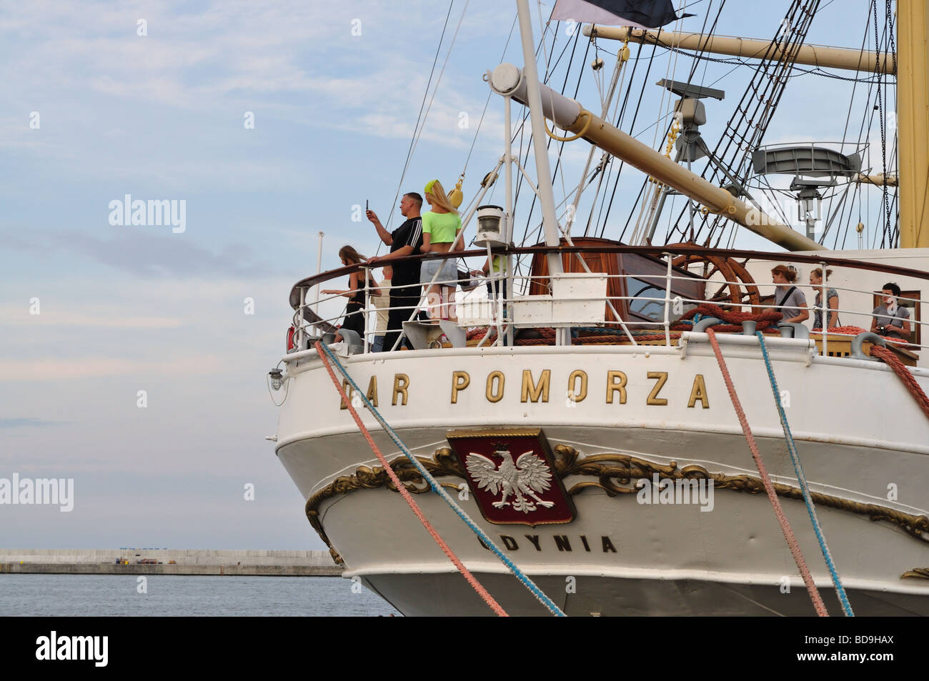 Tall Ship 'Dar Pomorza' Foto Stock