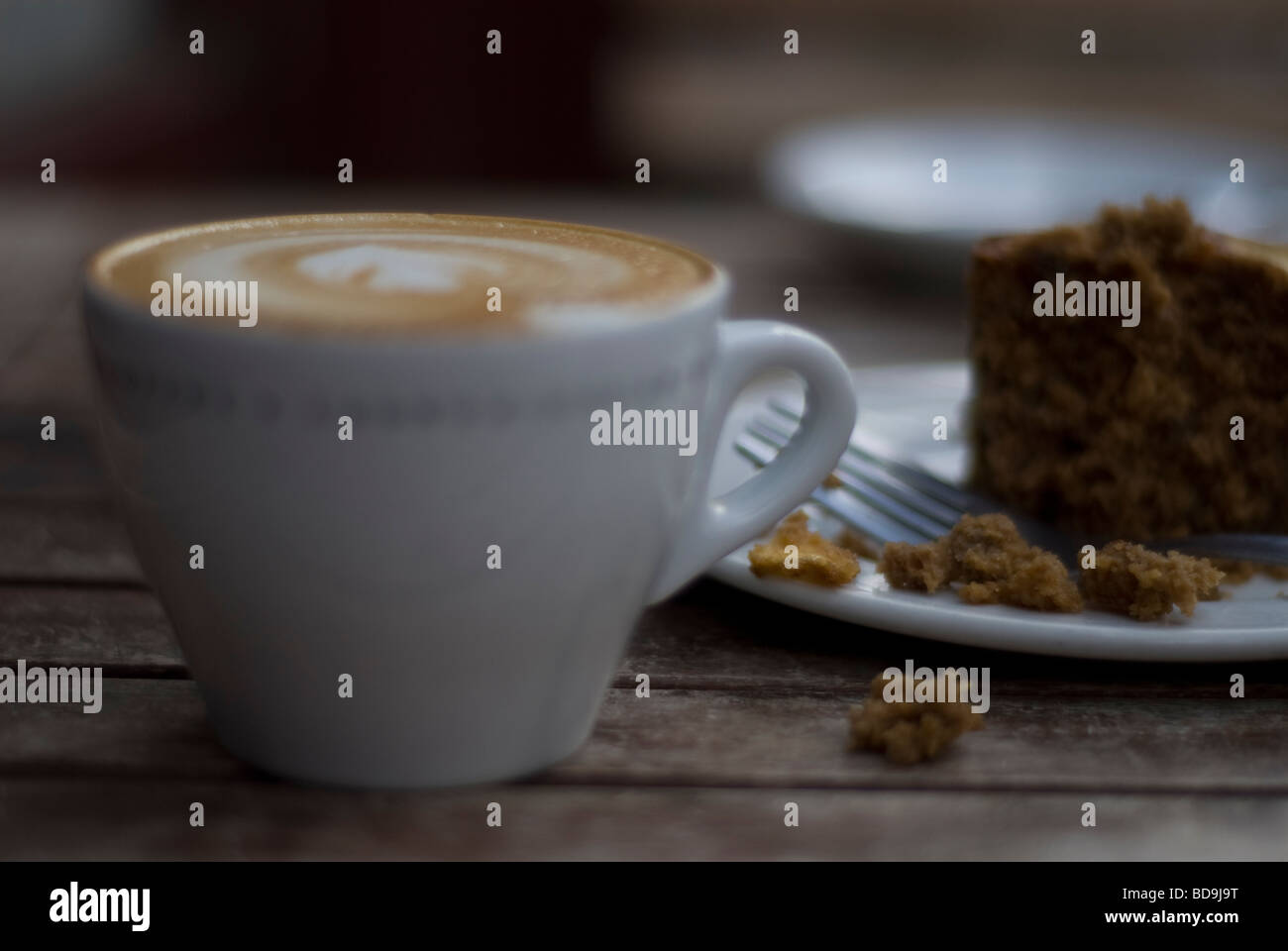 Caffè e torta Foto Stock