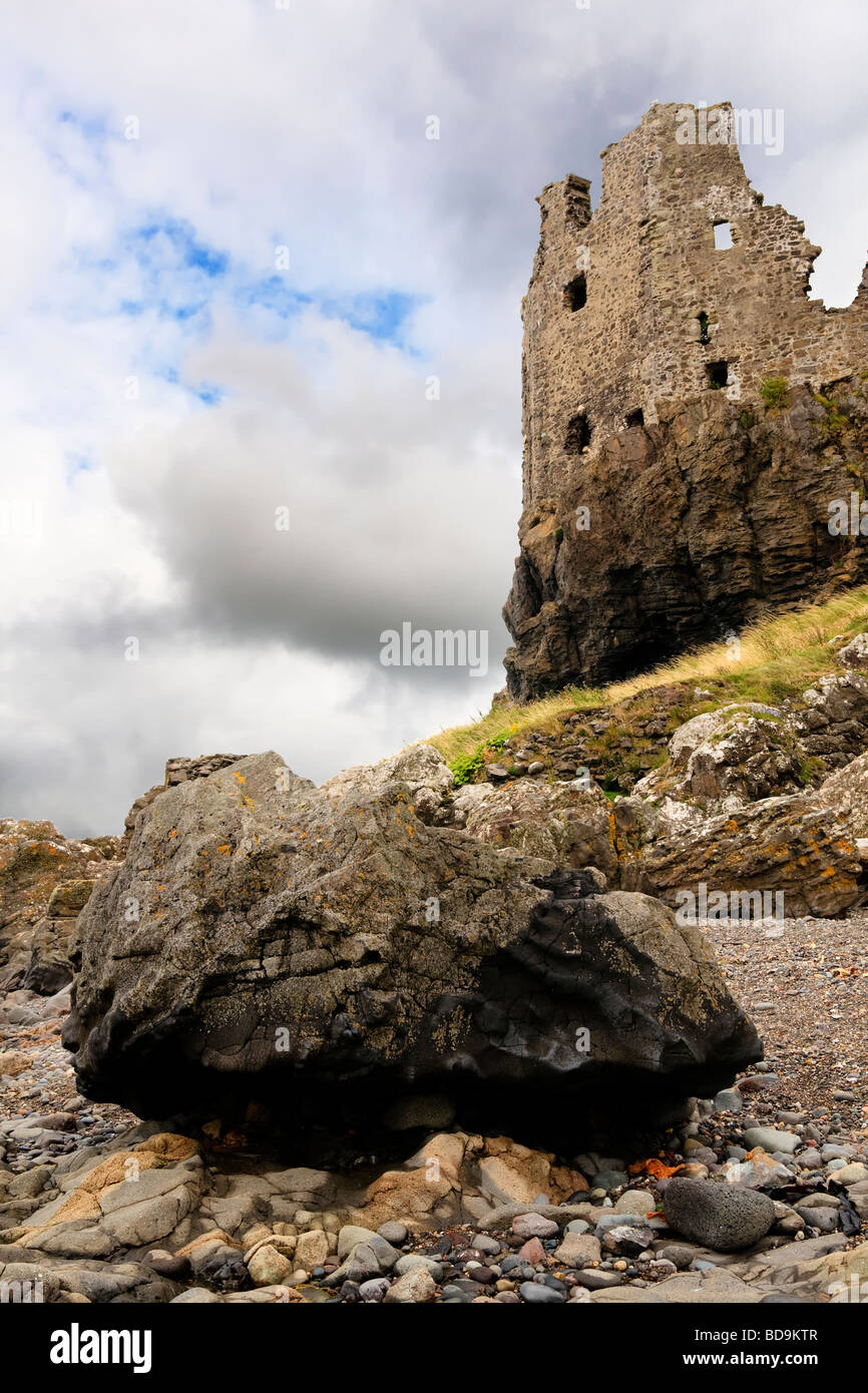 Castello Dunure, Ayrshire, in Scozia Foto Stock