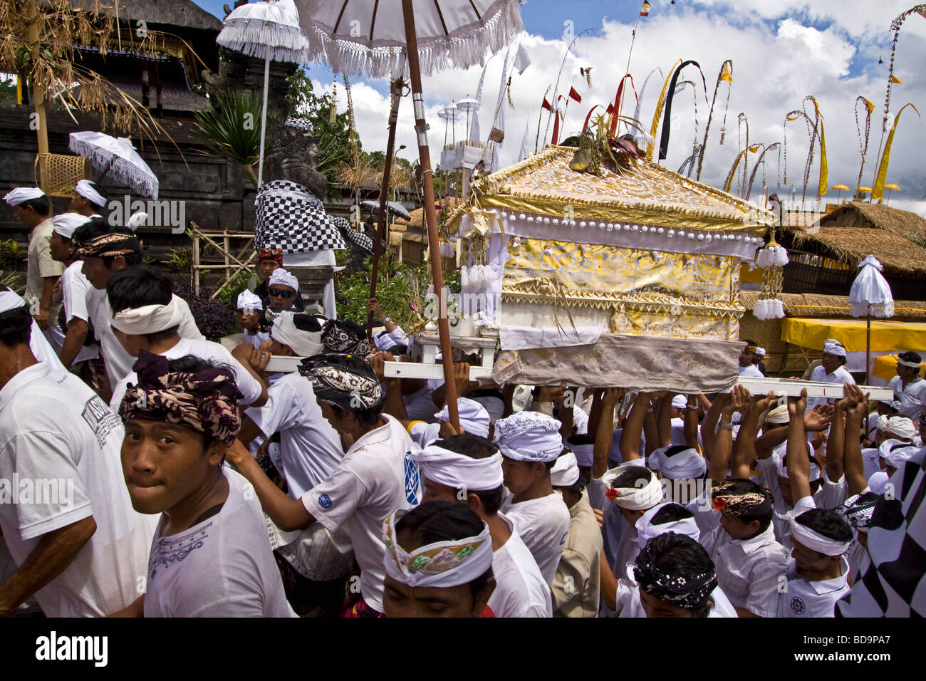 Pañca Wali Krama santa celebrazione al Tempio Besakih ogni dieci anni Bali Indonesia Foto Stock