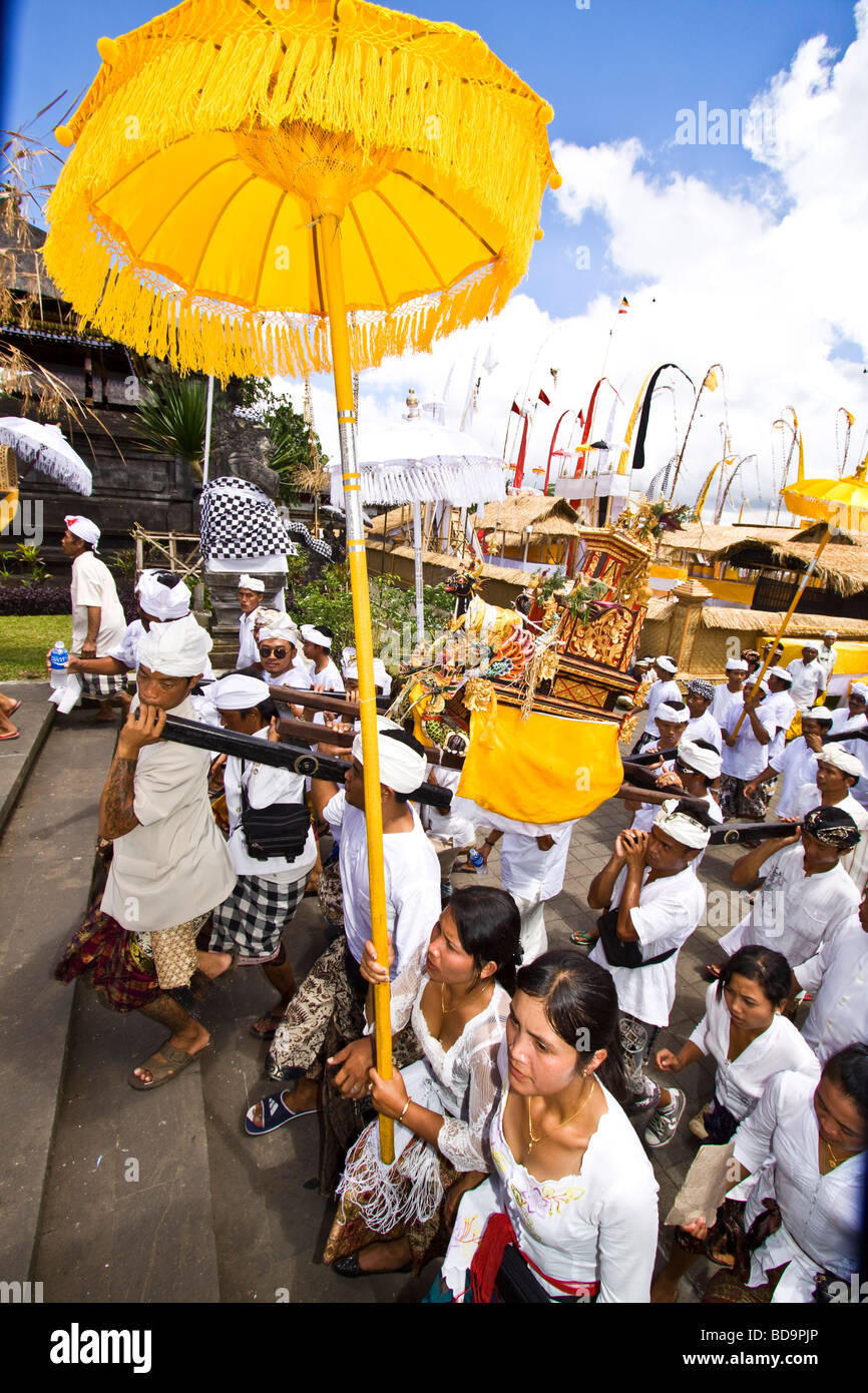 Pañca Wali Krama santa celebrazione al Tempio Besakih ogni dieci anni Bali Indonesia Foto Stock