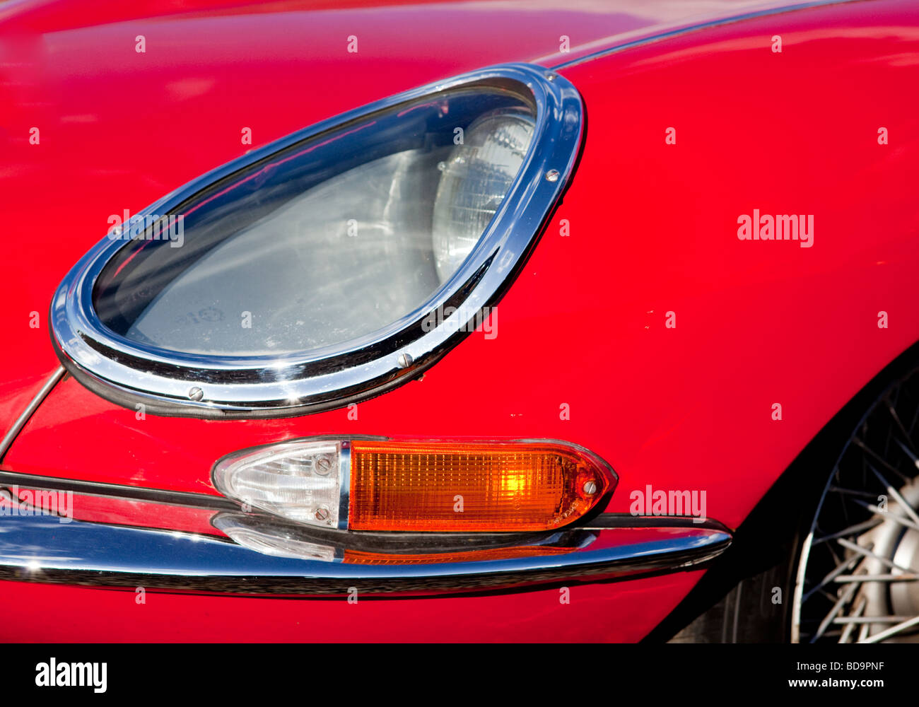 Classic Jaguar E Type Silverstone Northamptonshire REGNO UNITO Foto Stock