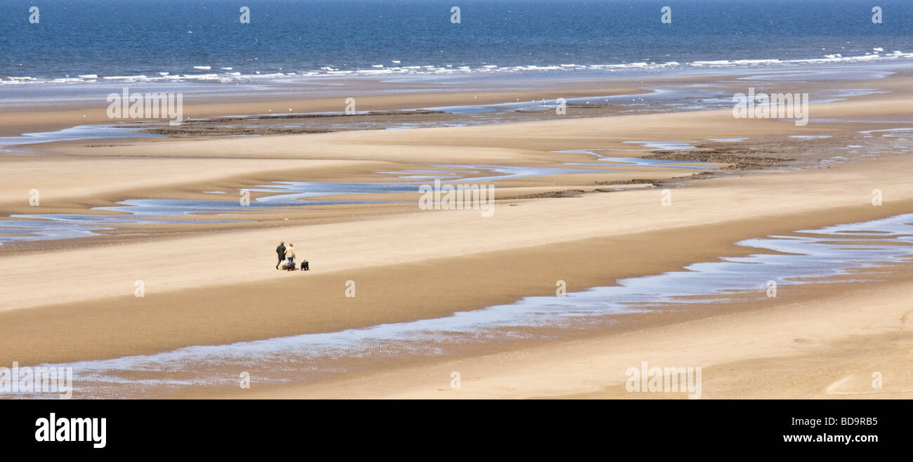 La spiaggia e le dune di sabbia a Formby, Lancashire. Foto Stock