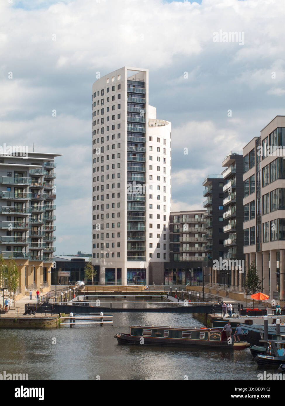 Clarence dock, Leeds, West Yorkshire, Inghilterra, Regno Unito Foto Stock