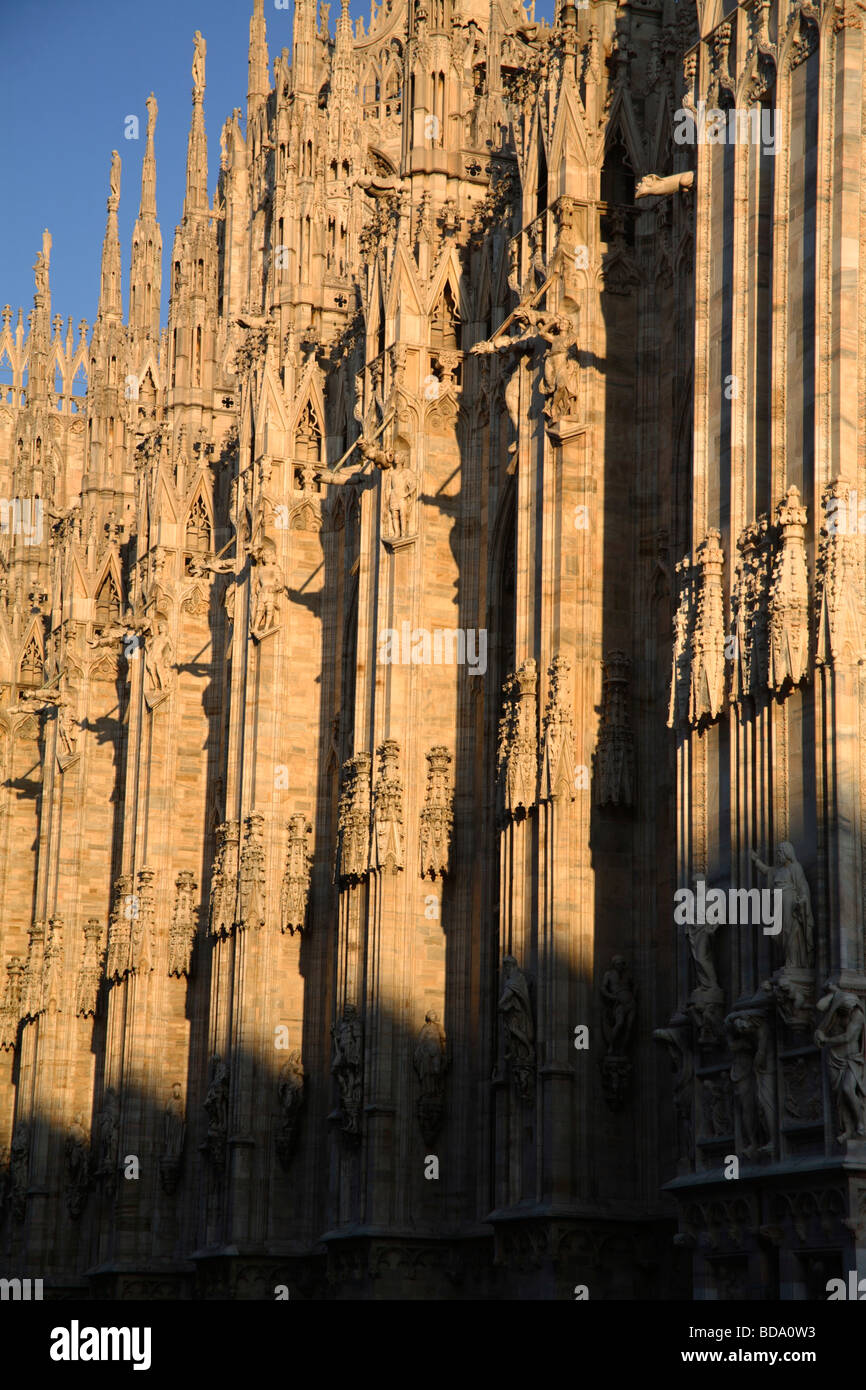Dettaglio del duomo di Milano, Milano, Italia Foto Stock